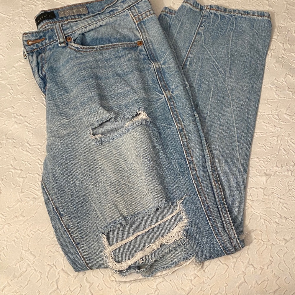 Distressed Light Blue Women Jeans